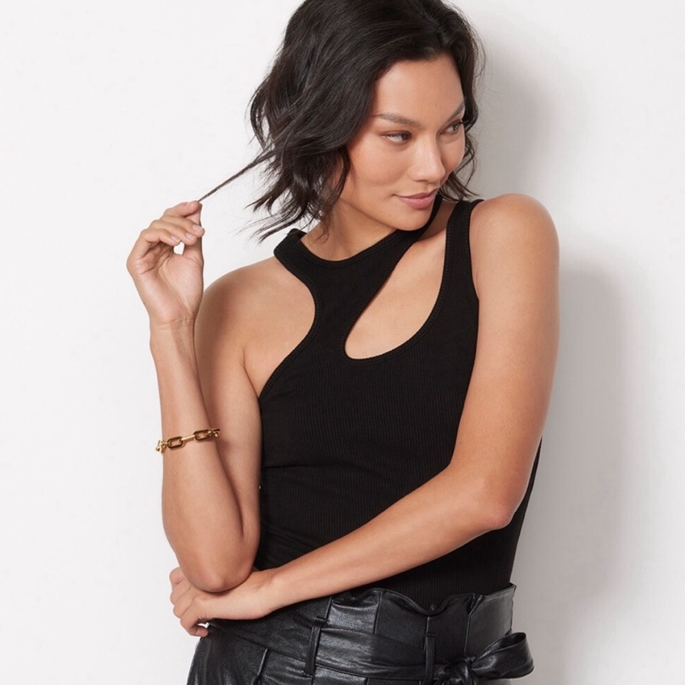 Agolde Athena tank - black NWT medium